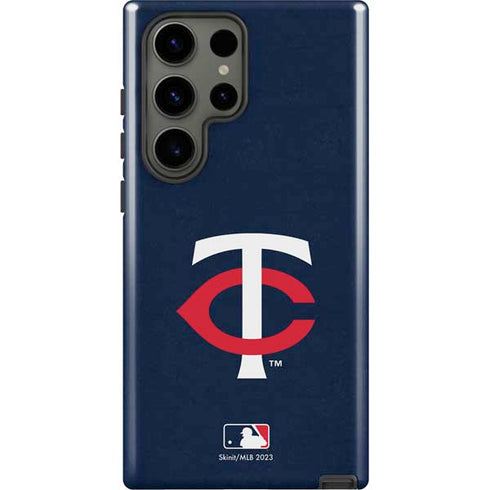 MLB Minnesota Twins - Solid Distressed Galaxy S23 Ultra Pro Case