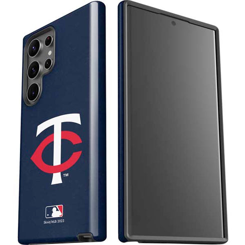 MLB Minnesota Twins - Solid Distressed Galaxy S23 Ultra Pro Case