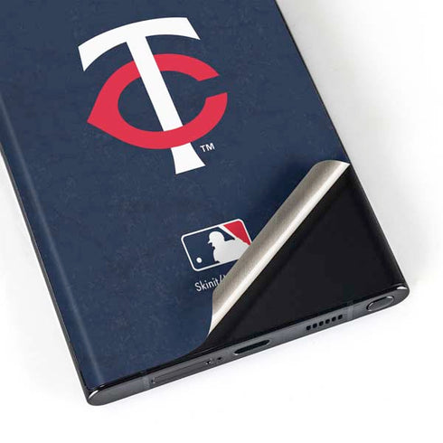 MLB Minnesota Twins - Solid Distressed Galaxy Skins