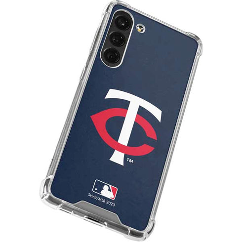 MLB Minnesota Twins - Solid Distressed Galaxy S24 FE Clear Case