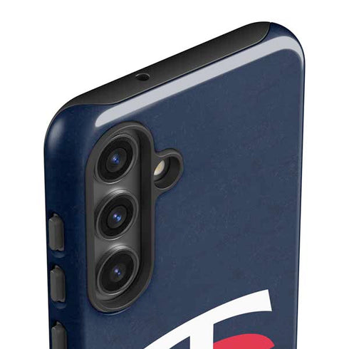 MLB Minnesota Twins - Solid Distressed Galaxy S25 Impact Case