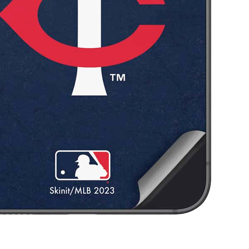 MLB Minnesota Twins - Solid Distressed Galaxy S25 Plus Skin