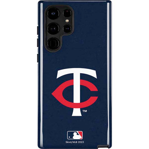 MLB Minnesota Twins - Solid Distressed Galaxy Cases