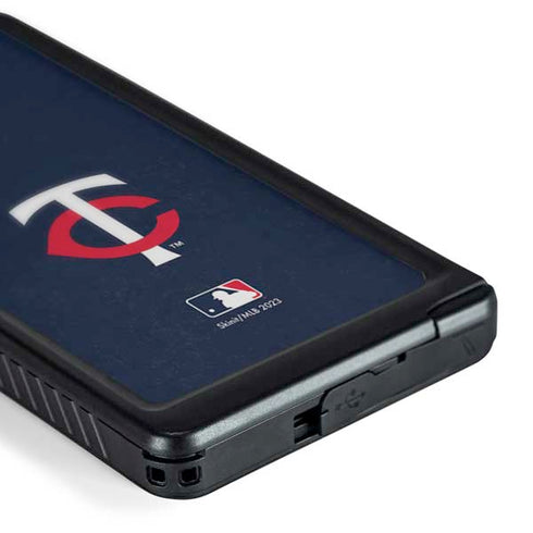 MLB Minnesota Twins - Solid Distressed Galaxy S24 Ultra Waterproof Case