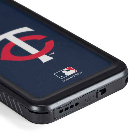 MLB Minnesota Twins - Solid Distressed Galaxy S24 Waterproof Case