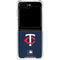 MLB Minnesota Twins - Solid Distressed Galaxy Z Flip6 Clear Case