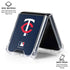 MLB Minnesota Twins - Solid Distressed Galaxy Z Flip6 Clear Case