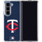 MLB Minnesota Twins - Solid Distressed Galaxy Z Fold5 5G Clear Case