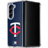 MLB Minnesota Twins - Solid Distressed Galaxy Z Fold5 5G Clear Case