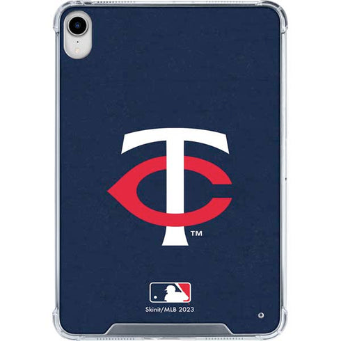 MLB Minnesota Twins - Solid Distressed iPad 11th Gen (2025) Clear Case