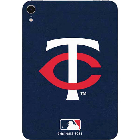 MLB Minnesota Twins - Solid Distressed Apple iPad Mini Skin