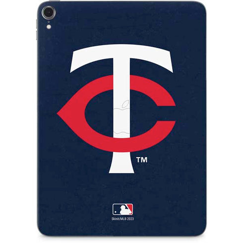 MLB Minnesota Twins - Solid Distressed Apple iPad Pro Skin