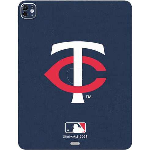 MLB Minnesota Twins - Solid Distressed iPad Pro 13in M4 (2024) Skin