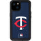 MLB Minnesota Twins - Solid Distressed iPhone 15 Plus Waterproof Case