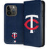 MLB Minnesota Twins - Solid Distressed iPhone 15 Pro Folio Case