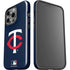 MLB Minnesota Twins - Solid Distressed iPhone 15 Pro Impact Case