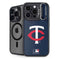 MLB Minnesota Twins - Solid Distressed iPhone 15 Pro Max Kickstand Case