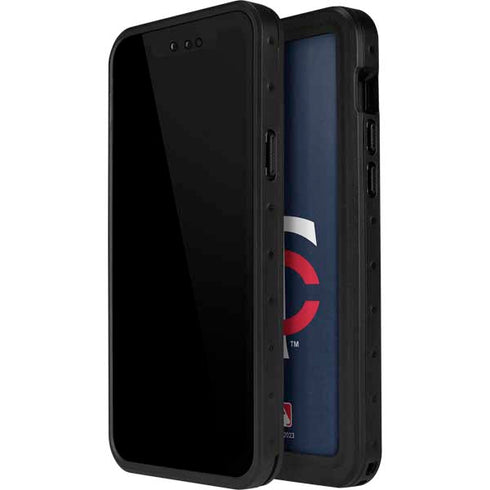 MLB Minnesota Twins - Solid Distressed iPhone 15 Pro Waterproof Case