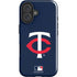MLB Minnesota Twins - Solid Distressed iPhone 16 Plus Impact Case