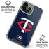 MLB Minnesota Twins - Solid Distressed iPhone 16 Pro Clear Case