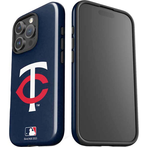 MLB Minnesota Twins - Solid Distressed iPhone 16 Pro Impact Case