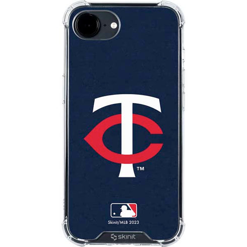 MLB Minnesota Twins - Solid Distressed iPhone 16e Clear Case