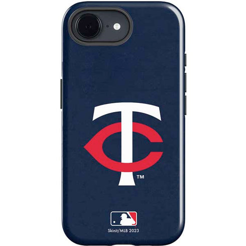 MLB Minnesota Twins - Solid Distressed iPhone 16e Impact Case