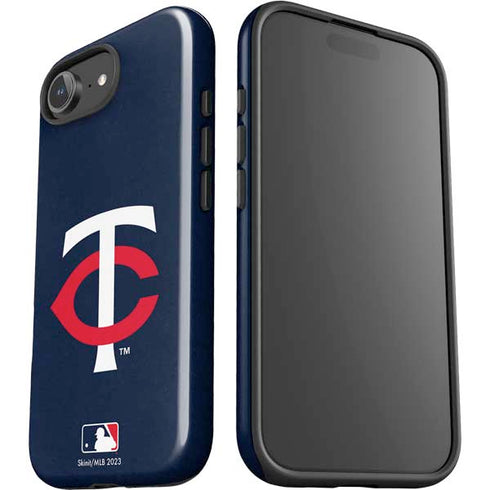 MLB Minnesota Twins - Solid Distressed iPhone 16e Impact Case