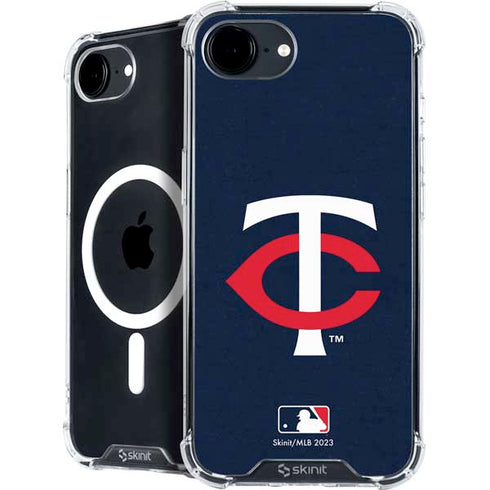 MLB Minnesota Twins - Solid Distressed iPhone 16e MagSafe Case