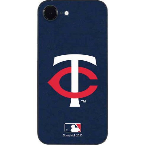 MLB Minnesota Twins - Solid Distressed iPhone 16e Skin
