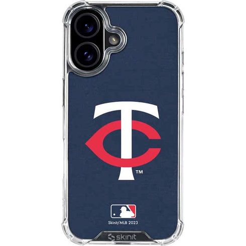 MLB Minnesota Twins - Solid Distressed iPhone 17 Clear Case