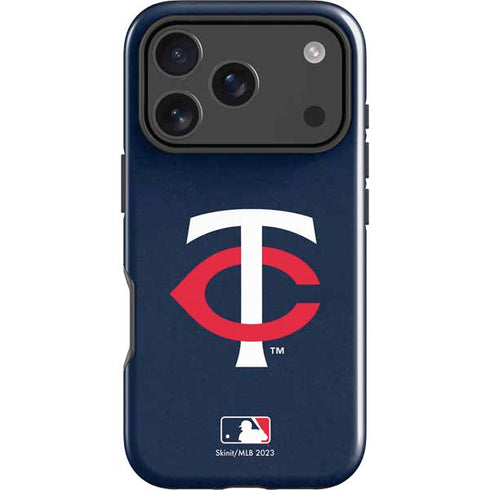 MLB Minnesota Twins - Solid Distressed iPhone 18 Pro Impact Case