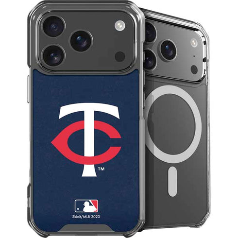 MLB Minnesota Twins - Solid Distressed iPhone 18 Pro MagSafe Case