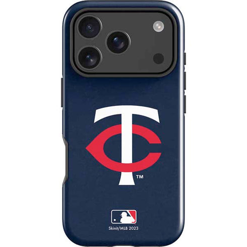 MLB Minnesota Twins - Solid Distressed iPhone 18 Pro Max Impact Case