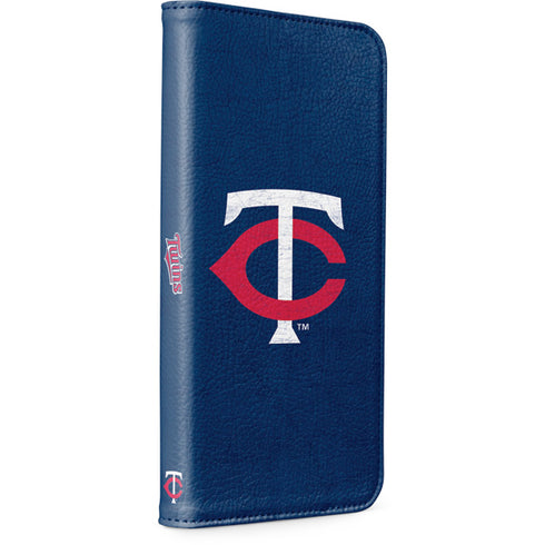 MLB Minnesota Twins - Solid Distressed iPhone 7 Folio Case