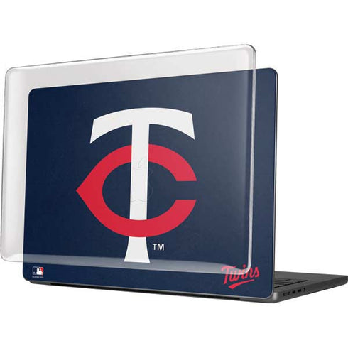 MLB Minnesota Twins - Solid Distressed MacBook Pro 14in (2021-24) Case plus Skin
