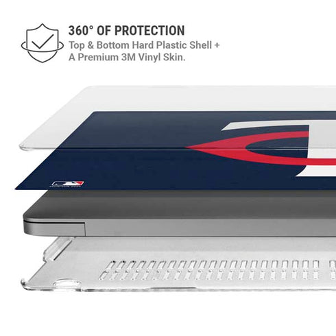 MLB Minnesota Twins - Solid Distressed MacBook Pro 14in (2021-24) Case plus Skin