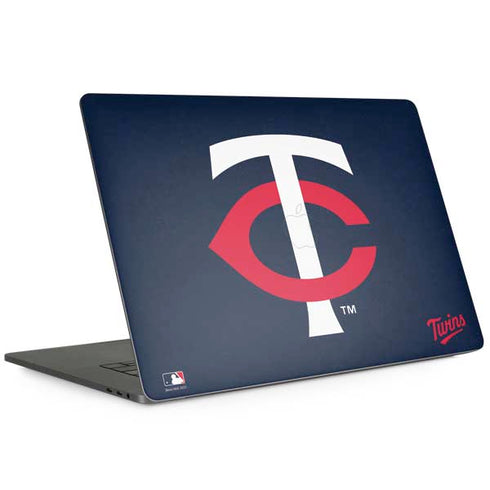MLB Minnesota Twins - Solid Distressed MacBook Skins