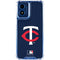 MLB Minnesota Twins - Solid Distressed Moto G Play 4G (2024) Clear Case