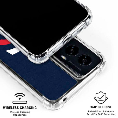 MLB Minnesota Twins - Solid Distressed Moto G Power 5G (2024) Clear Case