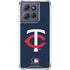 MLB Minnesota Twins - Solid Distressed Moto G Power 5G (2025) Clear Case