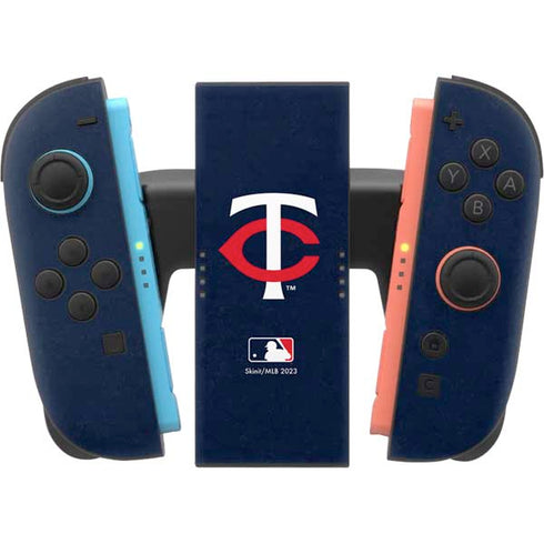 MLB Minnesota Twins - Solid Distressed Nintendo Switch 2 (2025) Joy-Con Controller Skin