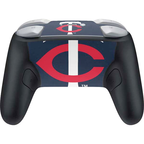 MLB Minnesota Twins - Solid Distressed Nintendo Switch 2 (2025) Pro Controller Skin