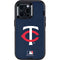 MLB Minnesota Twins - Solid Distressed Otterbox Defender iPhone Skin