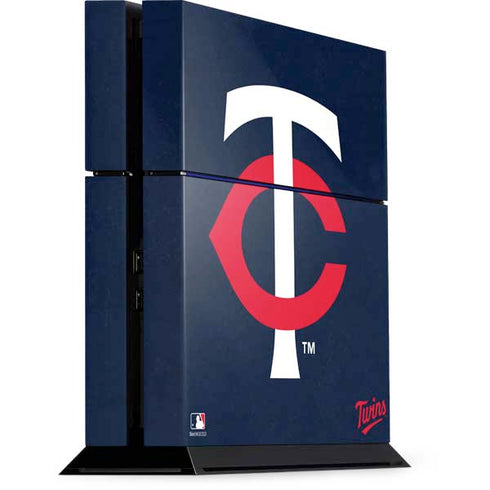 MLB Minnesota Twins - Solid Distressed PlayStation PS4 Skins