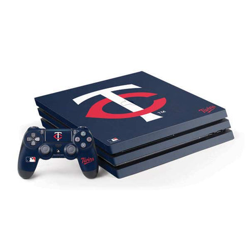 MLB Minnesota Twins - Solid Distressed PlayStation PS4 Skins
