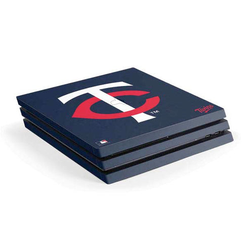 MLB Minnesota Twins - Solid Distressed PlayStation PS4 Skins