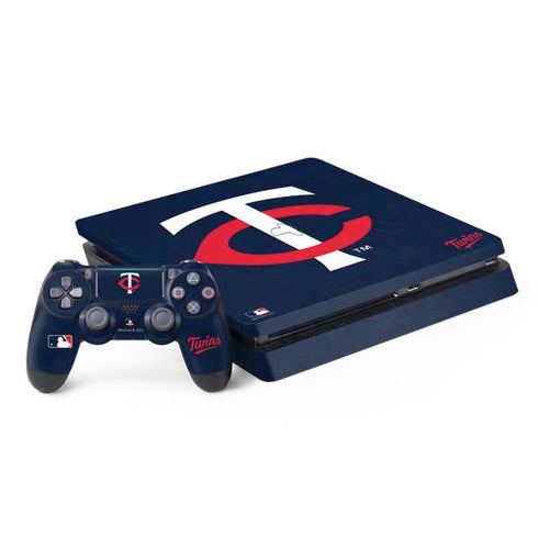 MLB Minnesota Twins - Solid Distressed PlayStation PS4 Skins