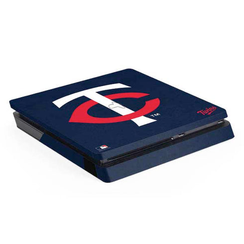 MLB Minnesota Twins - Solid Distressed PlayStation PS4 Skins