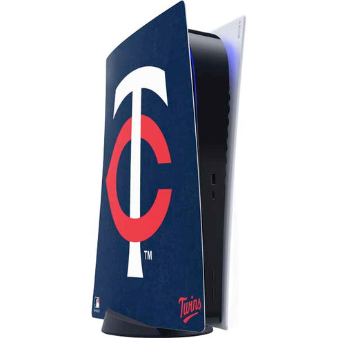 MLB Minnesota Twins - Solid Distressed PlayStation PS5 Skins